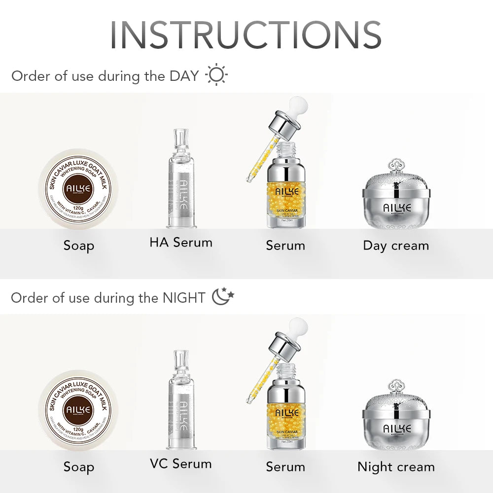 Anti-Aging Wrinkle Brightening Moisturizing Skin Care Set