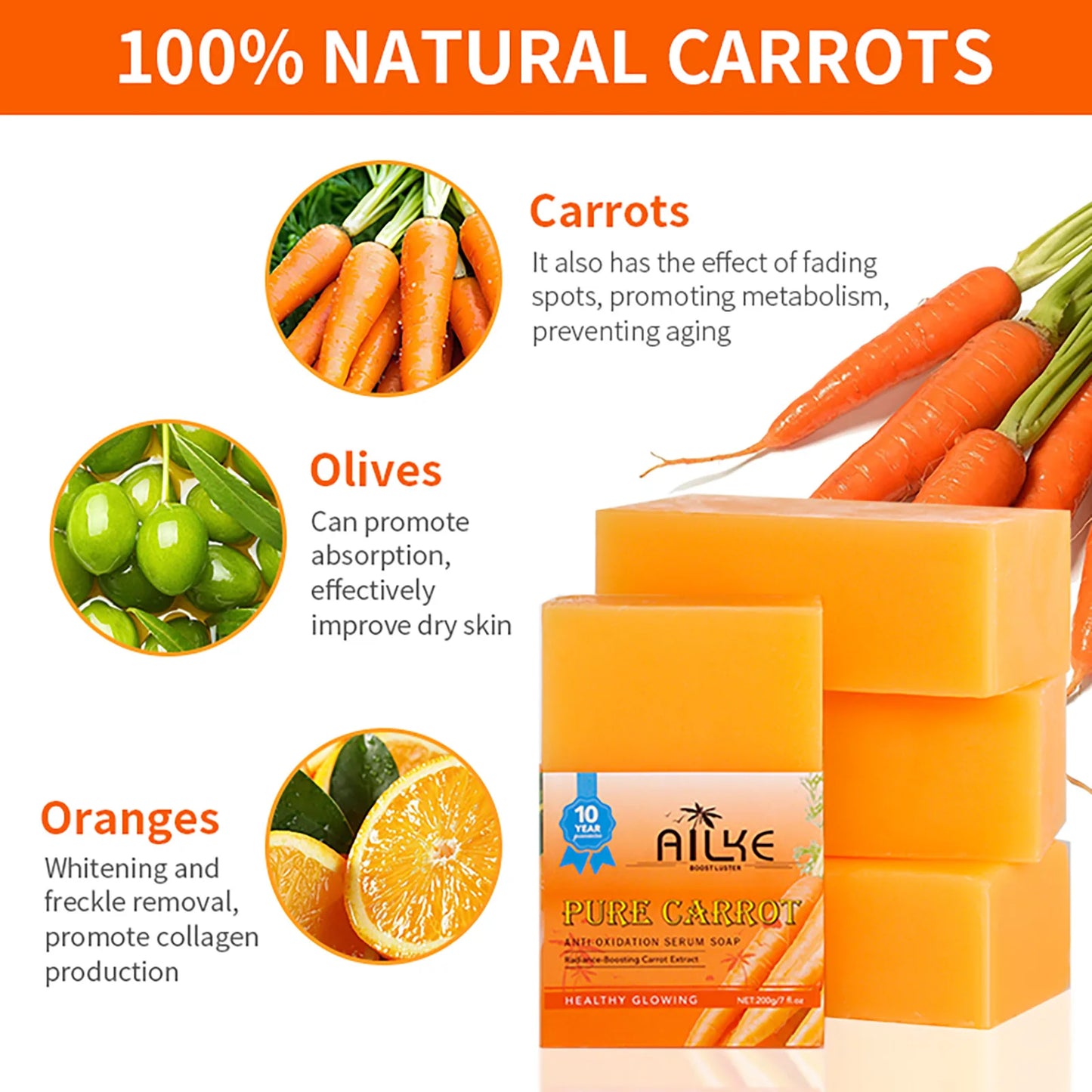 Carrot Anti-Oxidation Serum Soap