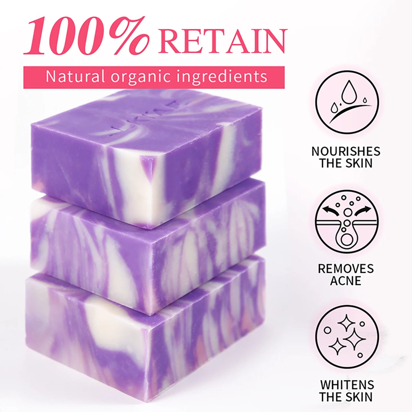 Natural Fresh Lavender Oil Soap Bar