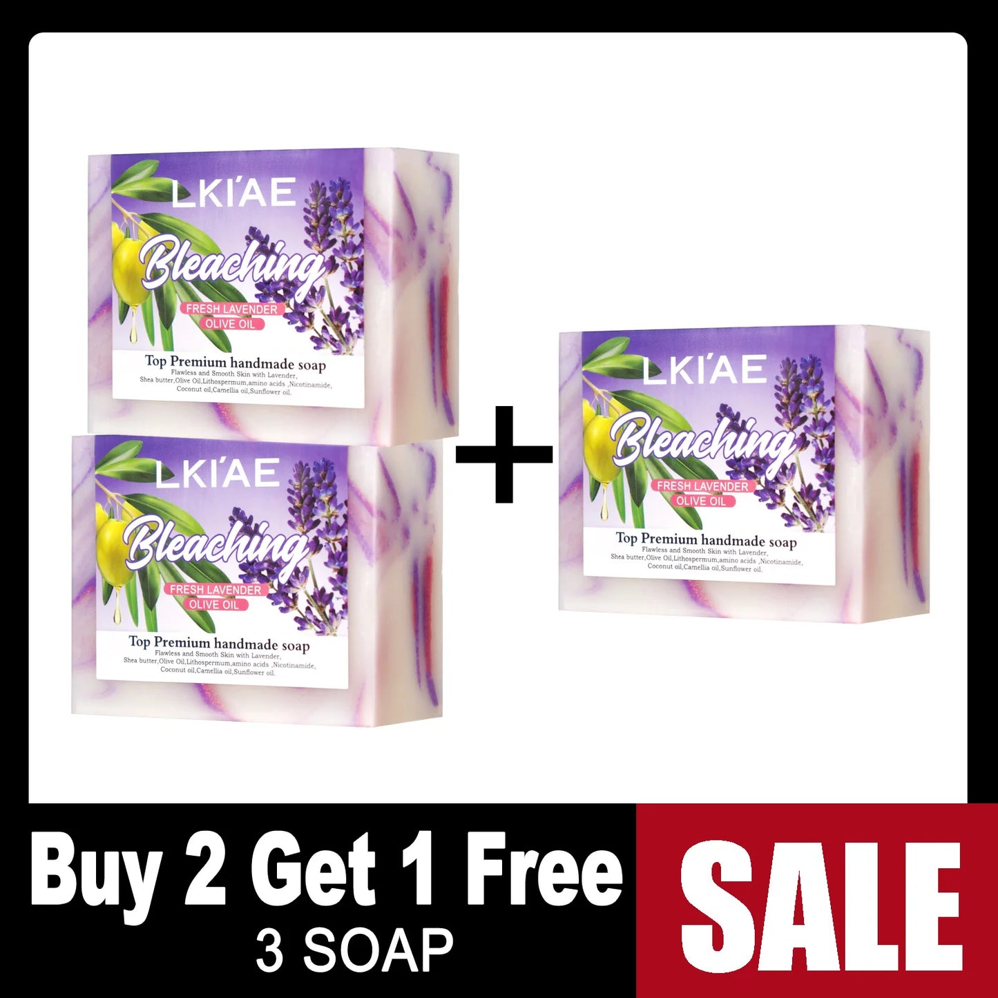 Natural Fresh Lavender Oil Soap Bar