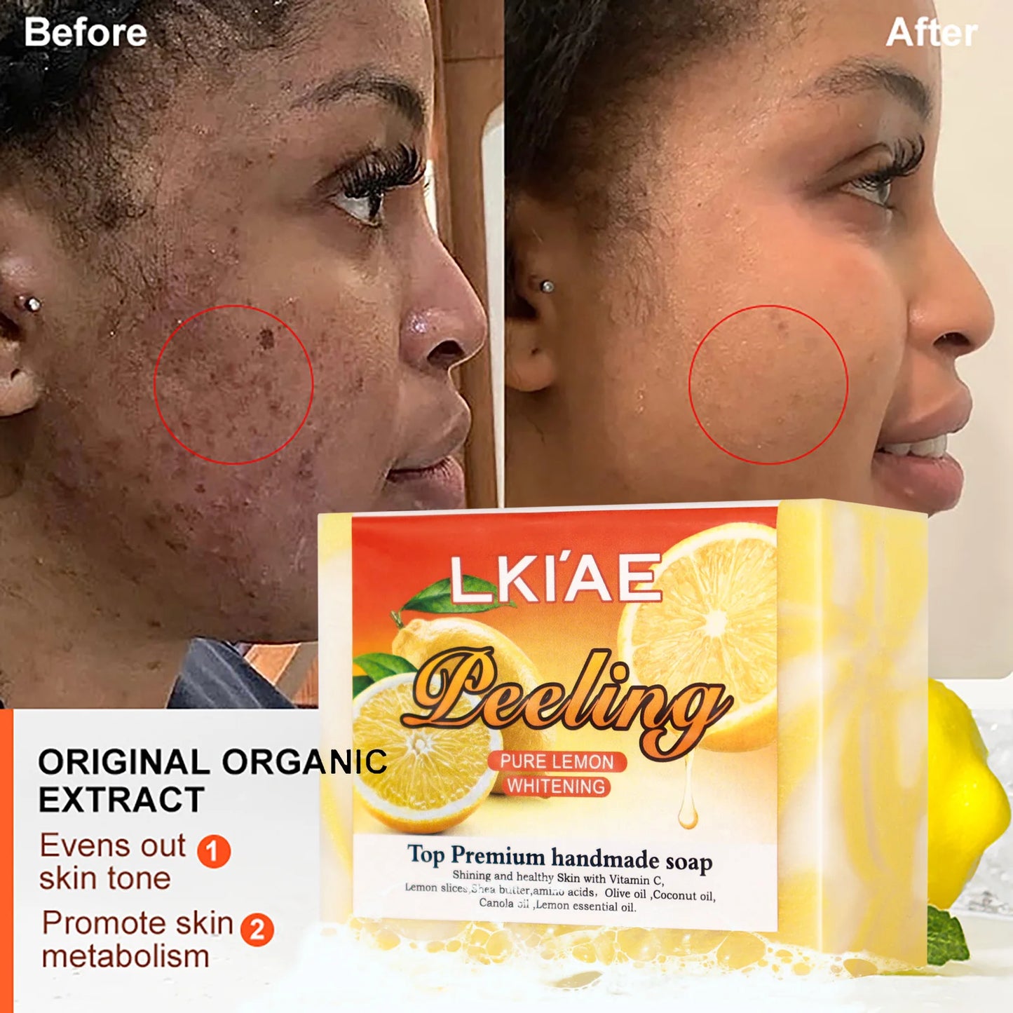 Pure Lemon Whitening Handmade Soap
